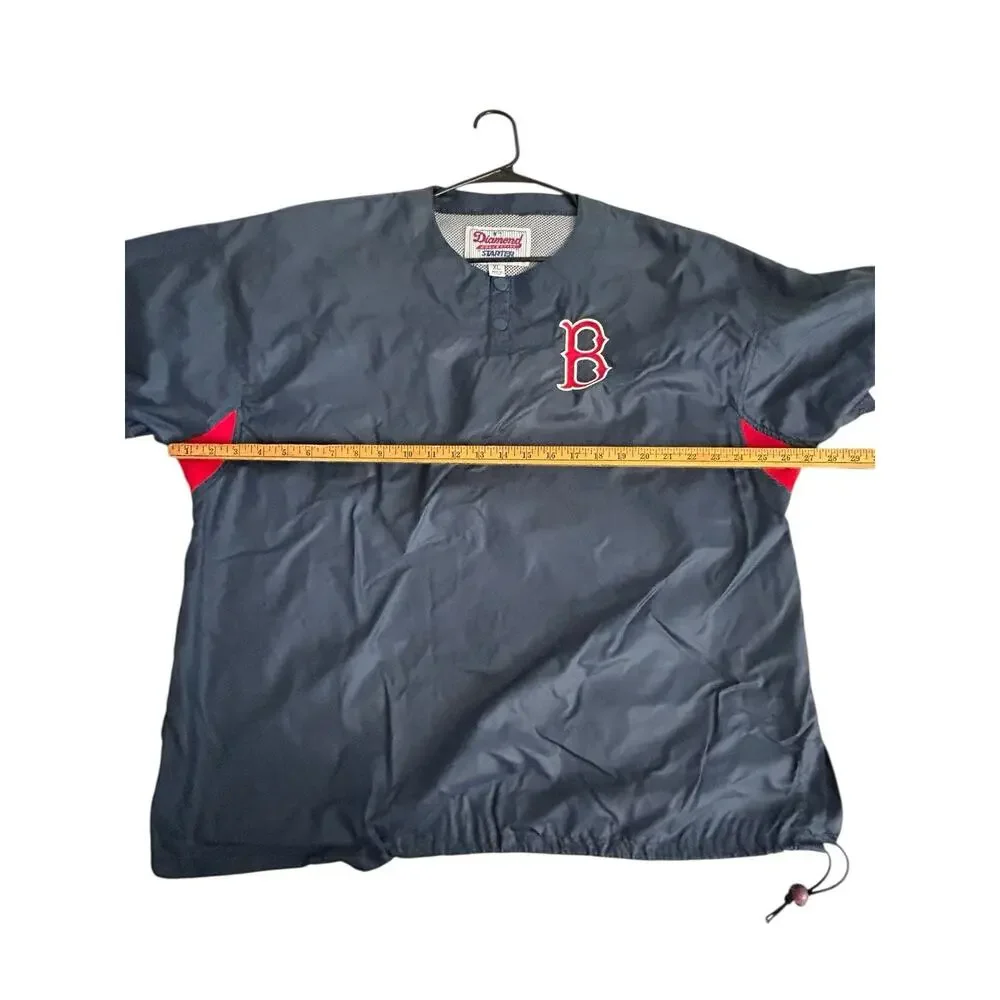Vtg Red Sox Diamond Collection Starter Pullover Shirt Jacket Men’s XL Nylon MLB
